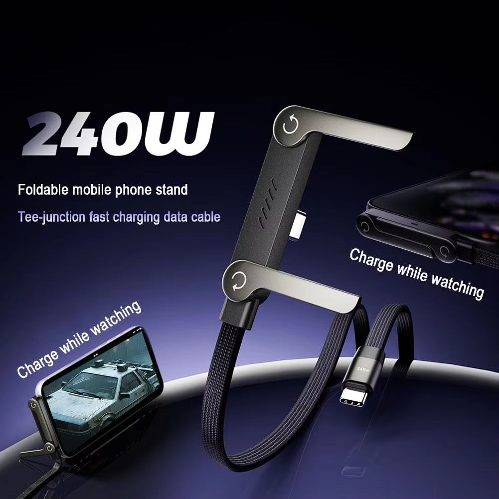 NESLEMY™ Invisible Holder Charger Cable with Stand-240w super fast charging