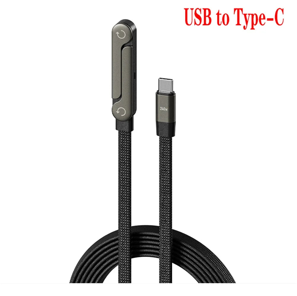 NESLEMY™ Invisible Holder Charger Cable with Stand-240w super fast charging